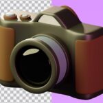 تصویر PNG مجموعه آیکون سه بعدی دوربین عکاسی
