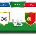 وکتور مسابقه جام جهانی 2022 قطر مسابقه کره جنوبی و پرتغال