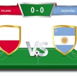 وکتور مسابقه جام جهانی 2022 قطر مسابقه لهستان و آرژانتین