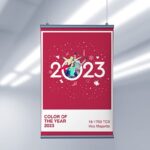 وکتور مجموعه بنر سال 2023 و کریسمس با رنگ سال 2023