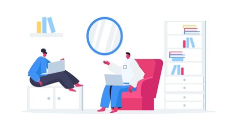 موشن گرافیک مجموعه کاراکتر با مفهوم فریلنسر