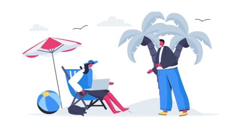 موشن گرافیک مجموعه کاراکتر با مفهوم فریلنسر