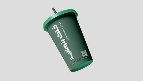 فایل لایه باز موکاپ فارسی لیوان معلق
