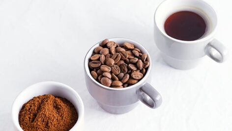 تصویر پس زمینه مجموعه فنجان قهوه