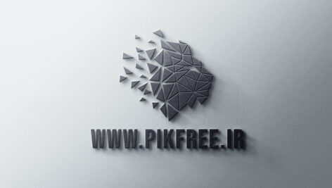 فایل لایه باز موکاپ لوگو روی دیوار