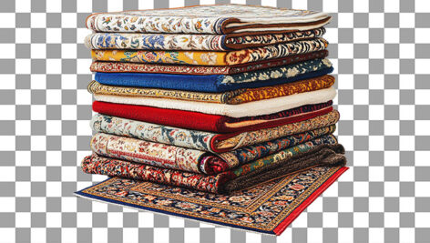 تصویر PNG مجموعه فرش روی هم