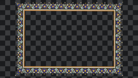 تصویر PNG قاب اسلیمی و فریم