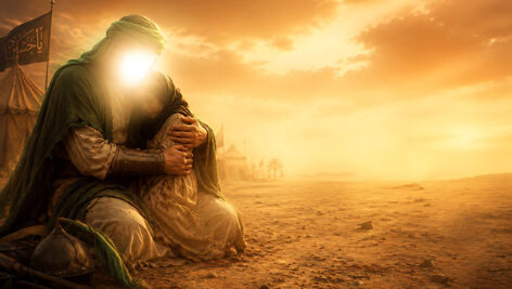 تصویر محرم طرح حضرت رقیه و امام حسین