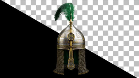 تصویر PNG کلاه خود تعزیه