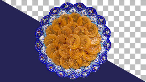 دانلود عکس دوربری شده پولکی اصفهان PNG | تصویر سوغات ایرانی بدون پس‌ زمینه