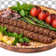 دانلود عکس دوربری شده کباب کوبیده سنتی در دیس مسی PNG | تصویر غذای ایرانی